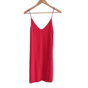 Aritzia Wilfred Free Red Vivienne Camisole Slip Dress Small Adjustable Straps